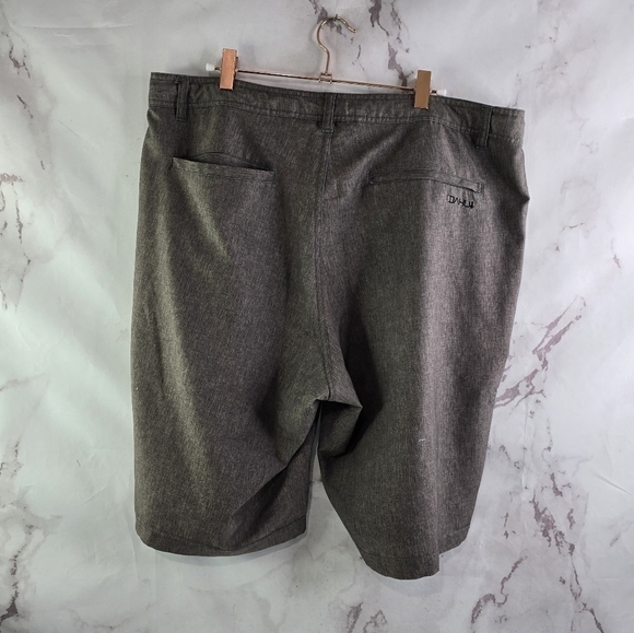 Da Hui Board Shorts Men 40 Brown Swim Trunks Hybrid 10 Inch Water Resistant - Picture 5 of 9